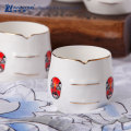 Unique Design chinese Facial Makeup Antique Bone China Tea Set